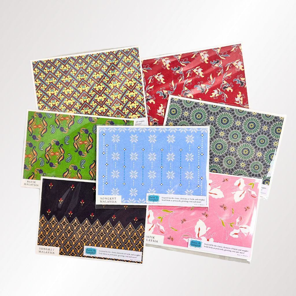 LIFE DESIGN STUDIO Batik & Songket Card (Single) Assorted – WRITER ...