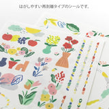 MIDORI Yuru Log Decoration Sticker 2 Sheet Motif Textile