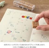 MIDORI Yuru Log Notebook B6 Free Diary Monthly