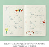 MIDORI Yuru Log Notebook B6 Free Diary Monthly