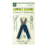 MD XS Compact Scissors Serrated Navy Blue