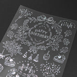 MIDORI Foil Transfer Sticker 2653 Birthday