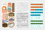 TRAVELER'S 2024 Notebook Customized Sticker Set for Diary