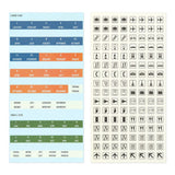 TRAVELER'S Notebook Customised Sticker Set for Diary 2026