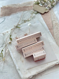 NOVE Simple Words Rubber Stamp Secret