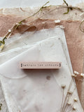 NOVE Simple Words Rubber Stamp Embrace the Unknown