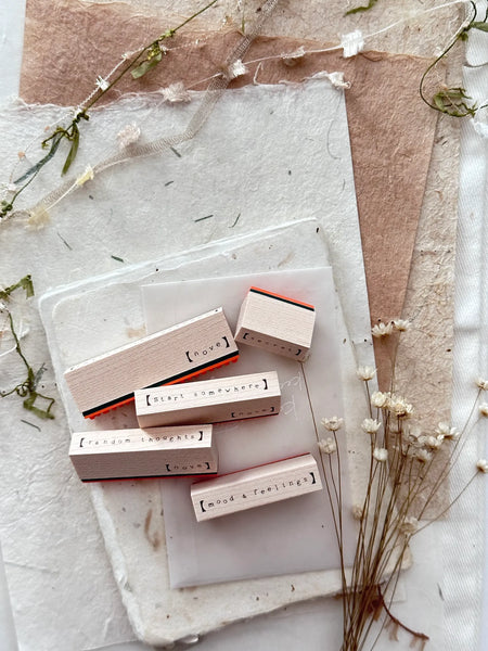 NOVE Simple Words Rubber Stamp Secret – WRITER Stationery Store