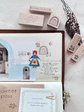 NOVE Tiny Rubber Stamp Arched Window