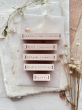 NOVE Simple Words Rubber Stamp Mood & Feelings