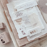NOVE Little People Rubber Stamp Rabbit & Girl