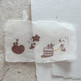 NOVE Little People Rubber Stamp Rabbit & Girl
