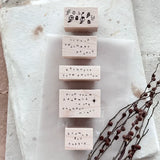 NOVE Little People Rubber Stamp Slowly but surely
