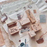 NOVE Tokyo Ltd Rubber Stamp String Leaves