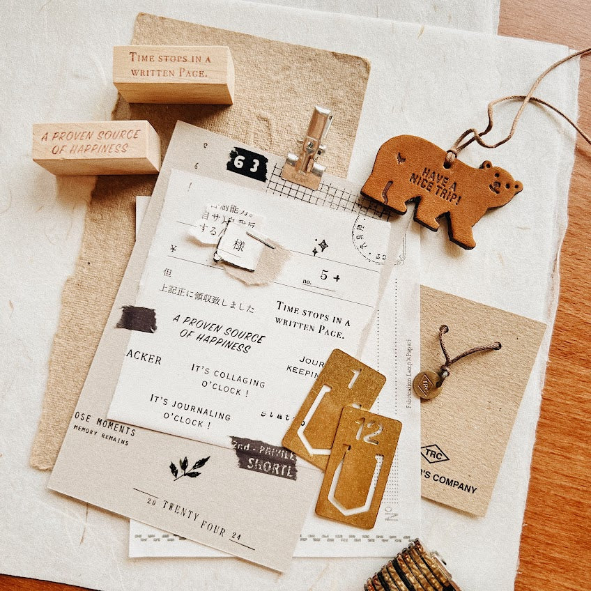 PPP Rubber Stamp Time Stops In Written Page – WRITER Stationery Store