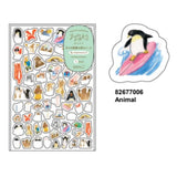 MIDORI Yuru Log Sticker 1 Sheet Animal