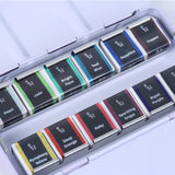 ETCHR Pearlescent Watercolours Versatile 12 Half Pan