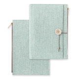 MIDORI Yuru Log Notebook Cover Cloth Light Blue