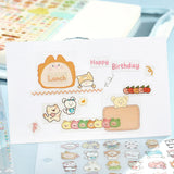 BGM Mini Cube Sticker Animal Palette