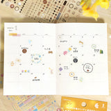 BGM Mini Cube Sticker Flowers & Coffee Day