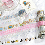 BGM Clear Tape Pink Lattice