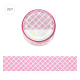 BGM Clear Tape Pink Lattice