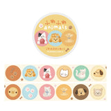 BGM Roll Seal Round Stickers : Fluffy Animals