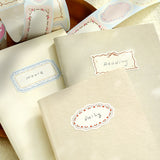 BGM Roll Seal Writeable Stickers : Flower Frame