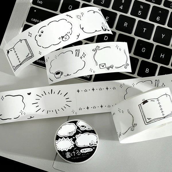 BGM Roll Seal Writeable Stickers : Sketch – WRITER Stationery Store