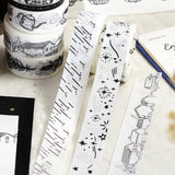 BGM Masking Tape Foil Stamping Monotone Starry Sky