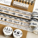 BGM Masking Tape Foil Stamping Monotone Starry Sky