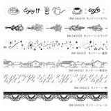 BGM Masking Tape Foil Stamping Monotone Lace