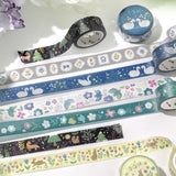 BGM Masking Tape Nordic Forest Flowers and Rabbits