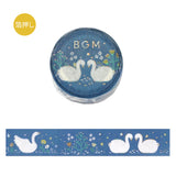 BGM Masking Tape Nordic Forest Swan Lake