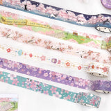 BGM Cherry Blossom Limited Edition Masking Tape: Lined Train Street