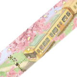 BGM Cherry Blossom Limited Edition Masking Tape: Lined Train Street