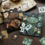 BGM Flakes Seal Cafe A La Mode Post Office Brown