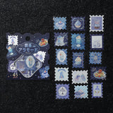 BGM Flakes Seal Cafe A La Mode Post Office Blue