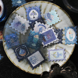 BGM Flakes Seal Cafe A La Mode Post Office Blue