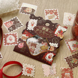 BGM Flakes Seal Cafe A La Mode Post Office Red