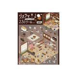 BGM Seat Seal Diorama 2.5D Seal Coffee Shop