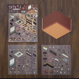 BGM Seat Seal Diorama 2.5D Seal Coffee Shop