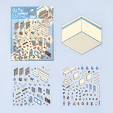 BGM Seat Seal Diorama 2.5D Seal Convenience Store