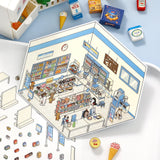 BGM Seat Seal Diorama 2.5D Seal Convenience Store