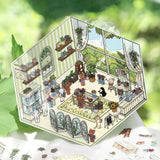 BGM Seat Seal Diorama 2.5D Seal Flower Shop