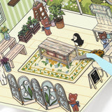 BGM Seat Seal Diorama 2.5D Seal Flower Shop