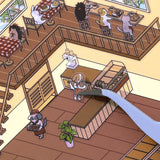 BGM Seat Seal Diorama 2.5D Seal Bakery