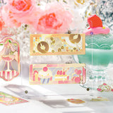 BGM Clear Seal Cafe A la Mode Stained Glass Red