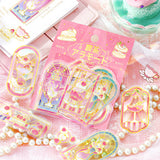BGM Clear Seal Cafe A la Mode Stained Glass Red