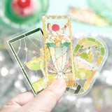 BGM Clear Seal Cafe A la Mode Stained Glass Green