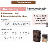 SHACHIHATA Numbering Stamp Calendar